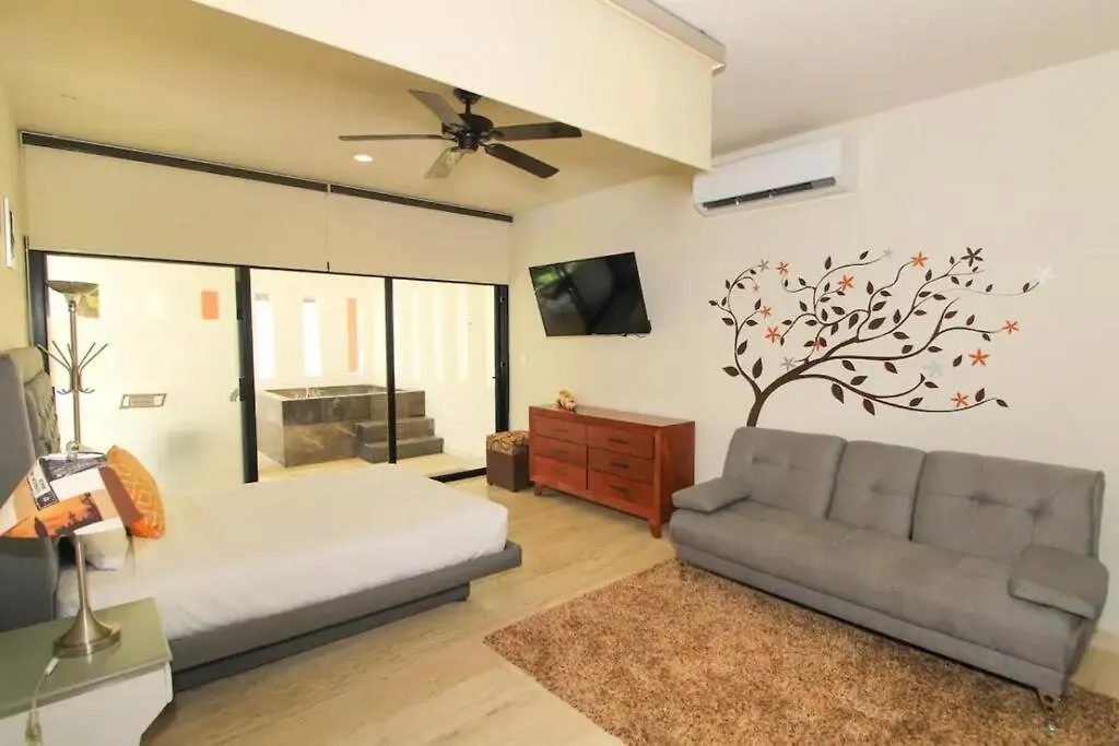 Departamento Con Jacuzzi En Playa Del Carmen Lägenhet